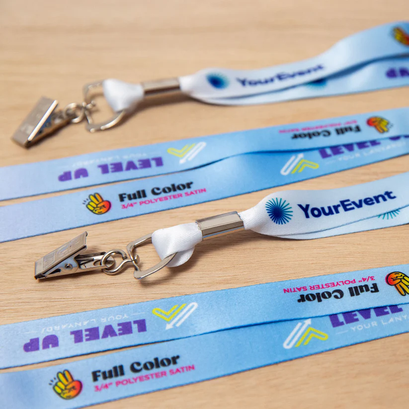 High-quality custom printed badge lanyards