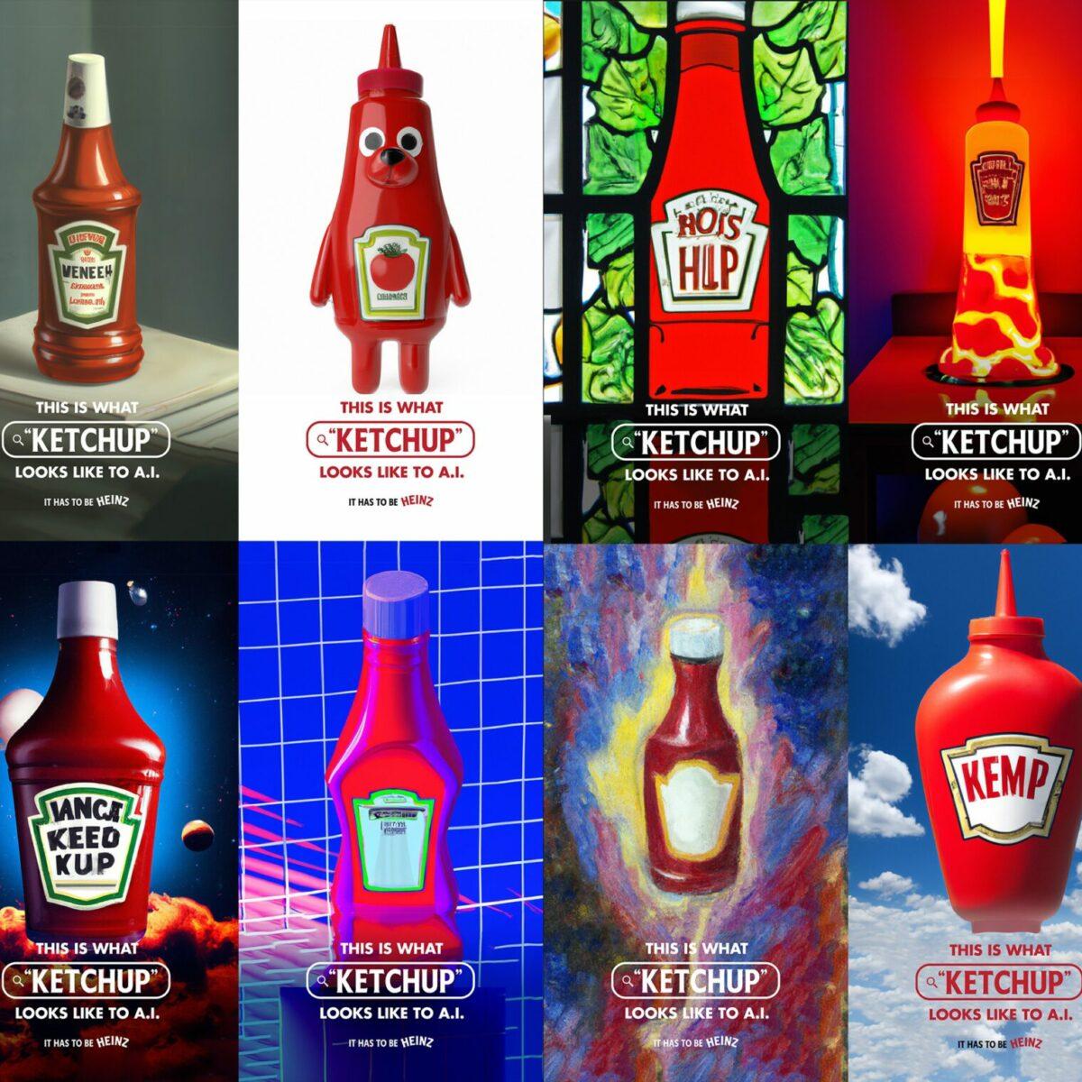 Heinz AI ketchup campaign image