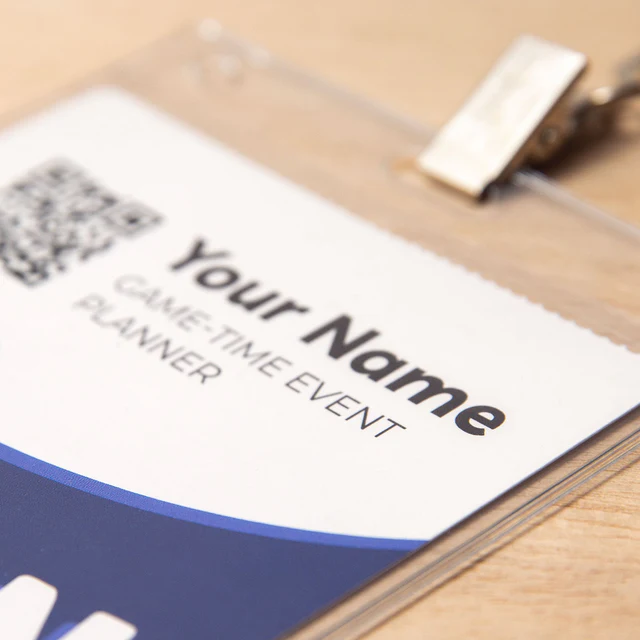 Custom event badge with no notches