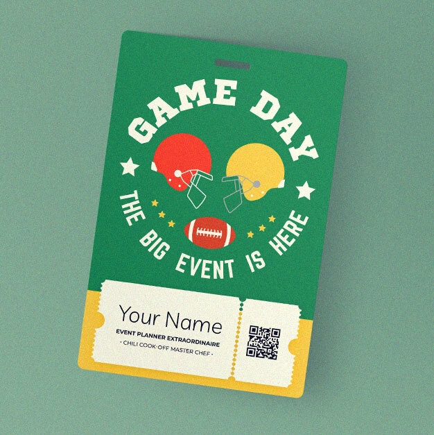 Personalized event name badges for corporate sports conferences, eSports tournaments, and VIP fan experiences