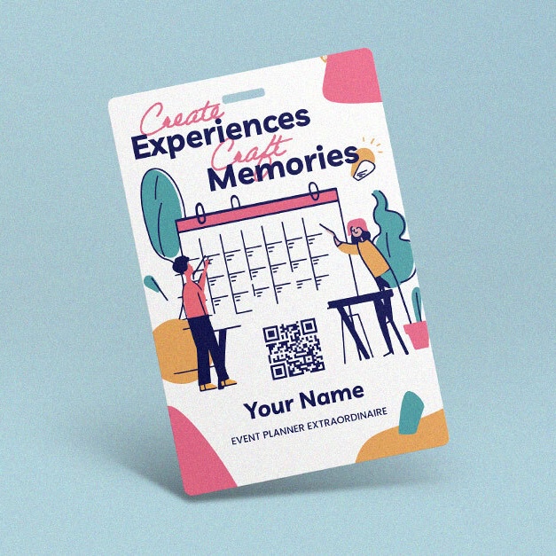 Personalized event name badges for conferences, hotel events, and travel expos