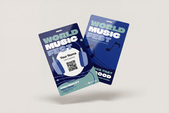 Premium plastic PVC event badges
