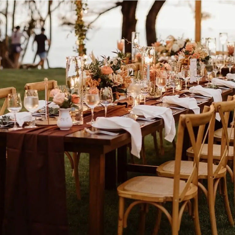 Coral and dusty rose tones for elevated summer events