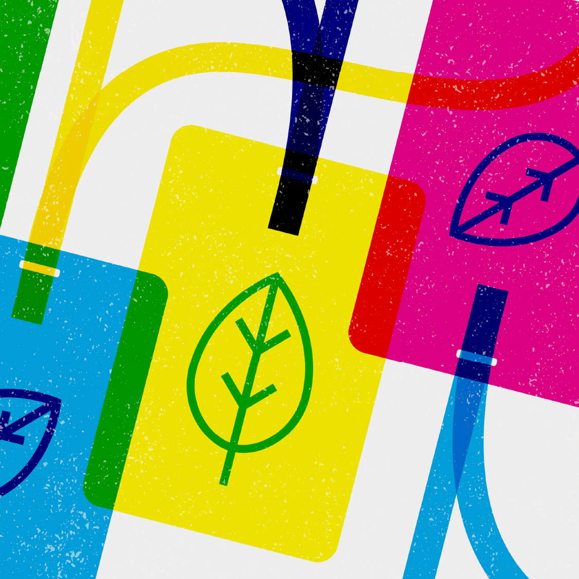 Sustainable event badges made with FSC-certified materials