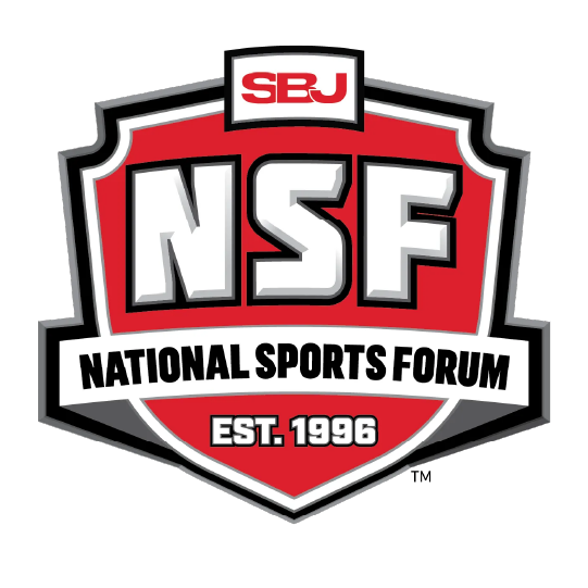 Personalized event badges and conference lanyards for National Sports Forum in St. Louis, MO