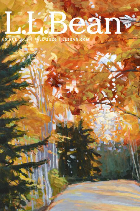 L.L. Bean catalog cover featuring earthy fall tones