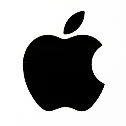Apple logo demonstrating clean, minimalist design
