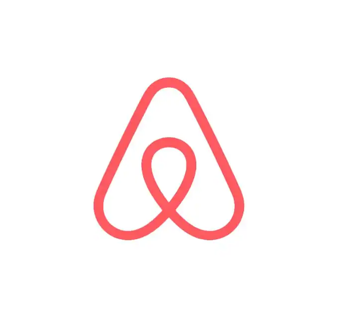 Airbnb branding combining photography with the Bélo logo
