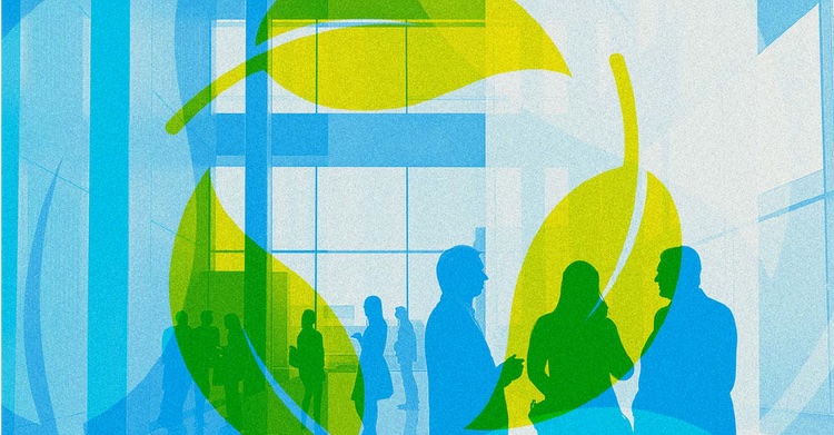 Sustainable event certificate illustration
