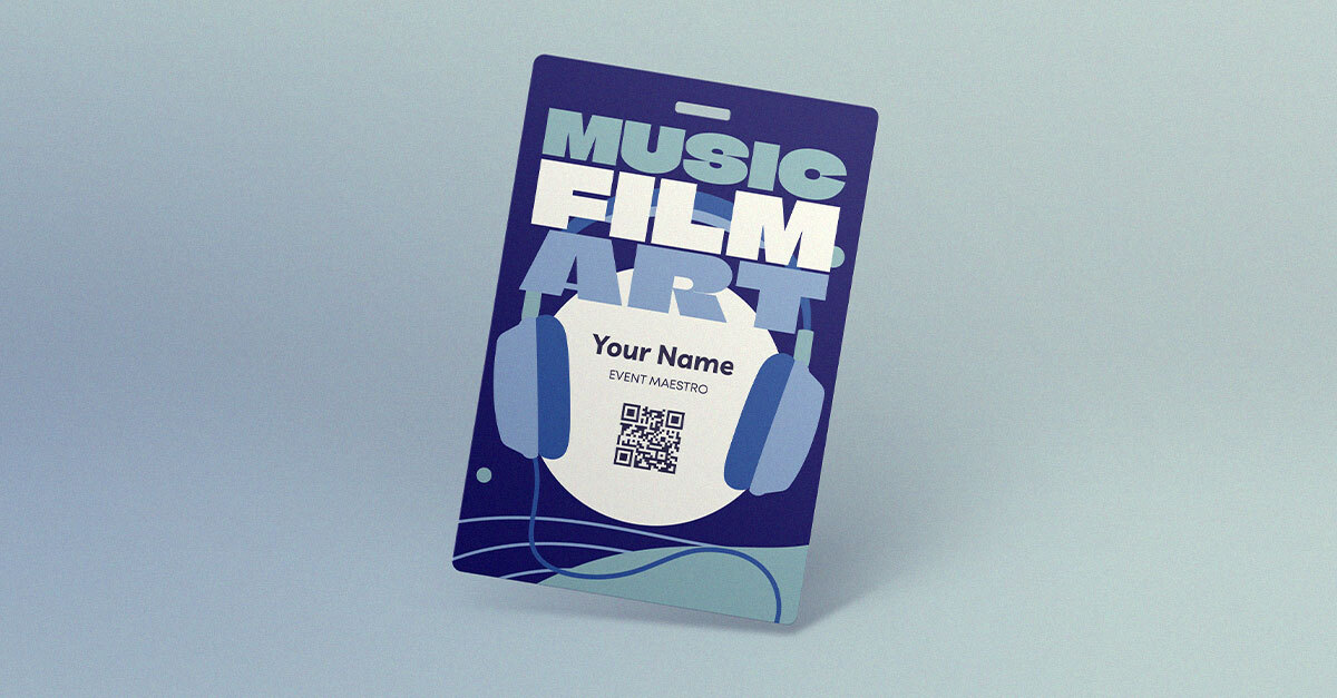 Custom event badges for entertainment industry events