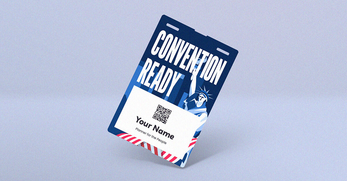 Custom event badges for government and public sector events