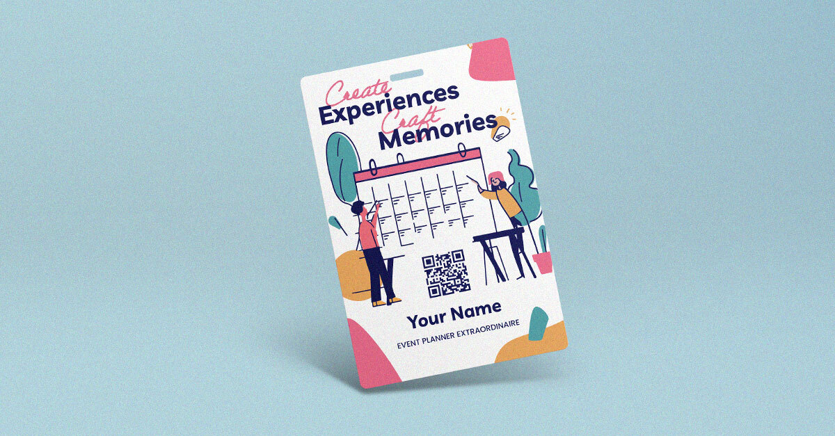 Custom event badges for hospitality and tourism events