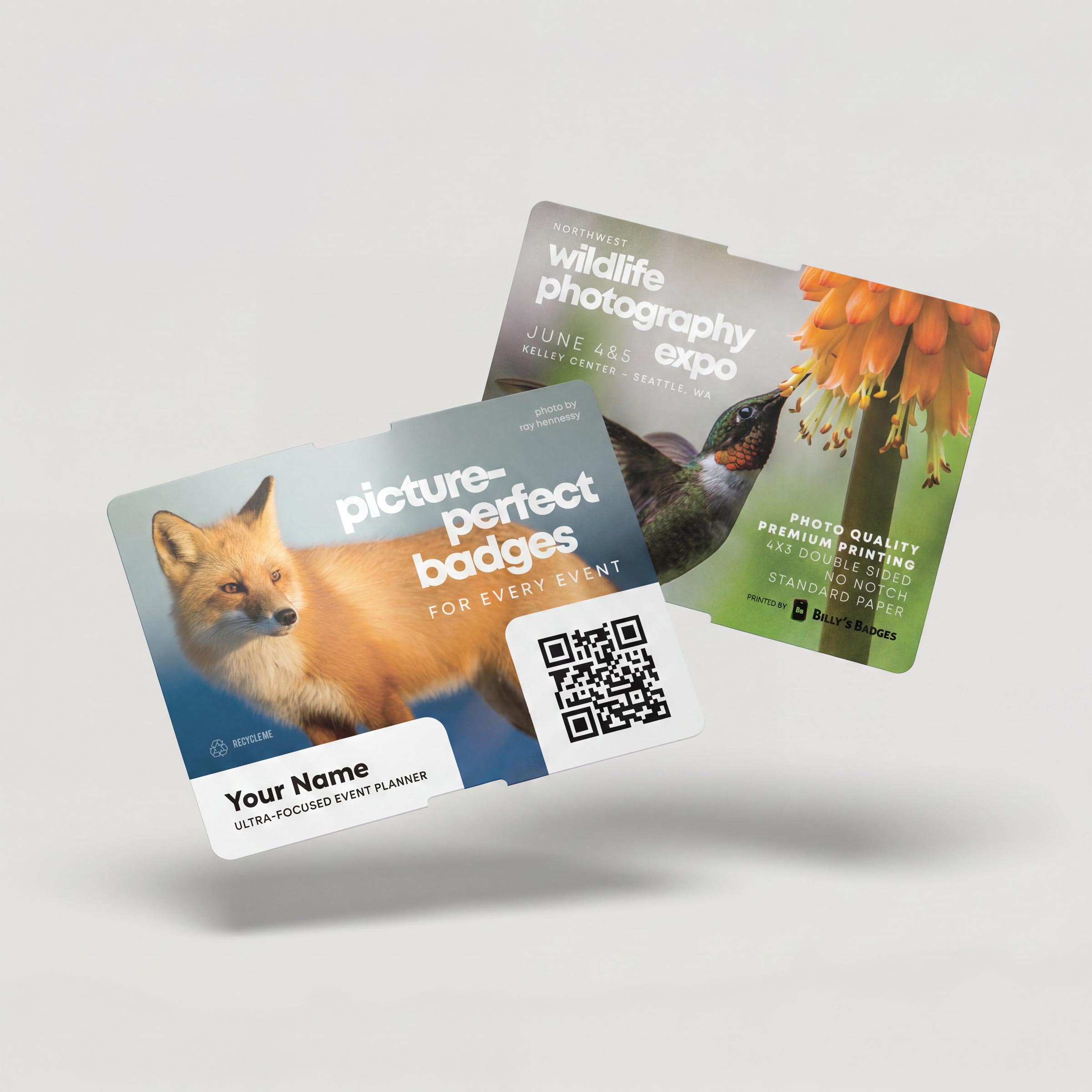 Direct Thermal Event Badges