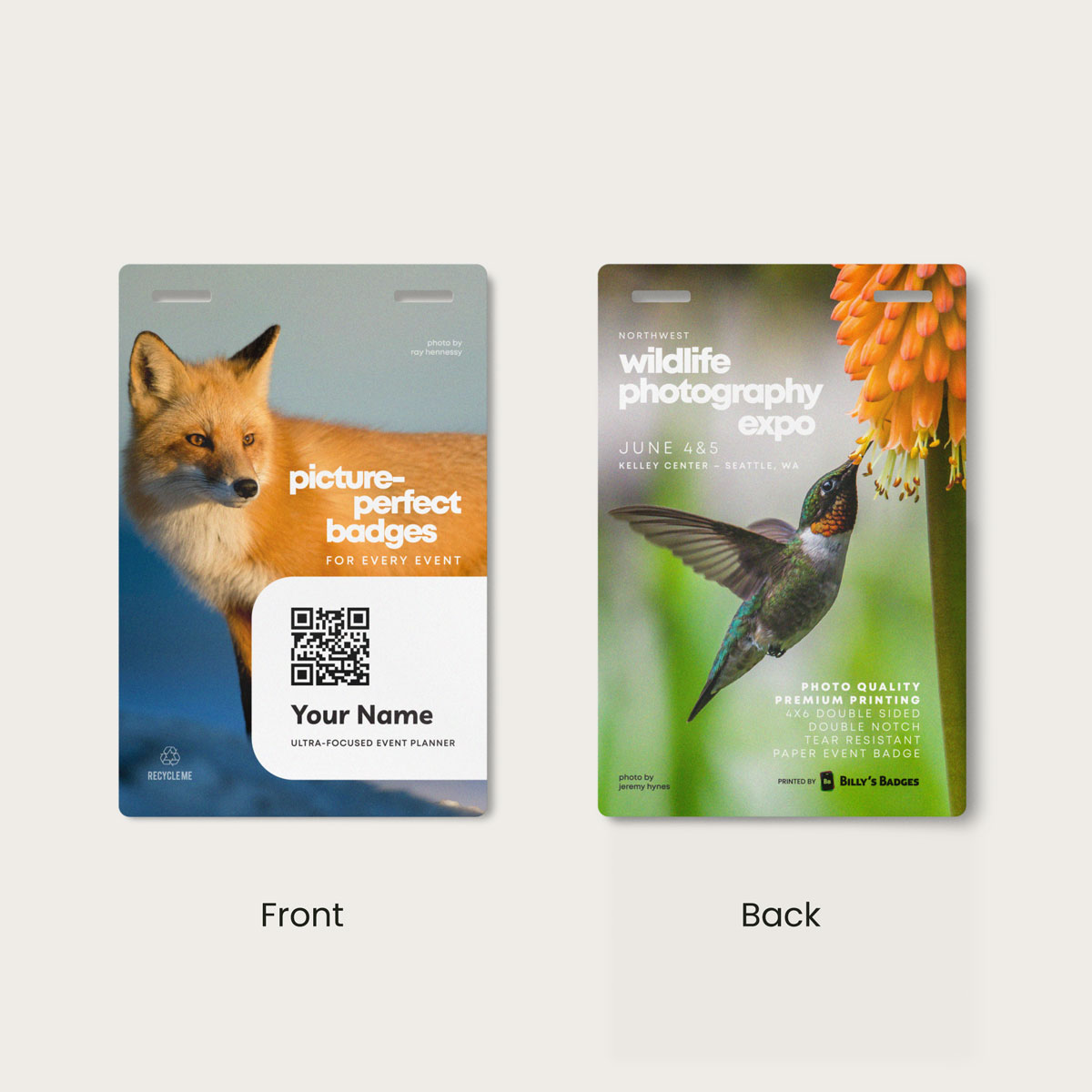 Paper Event Badges