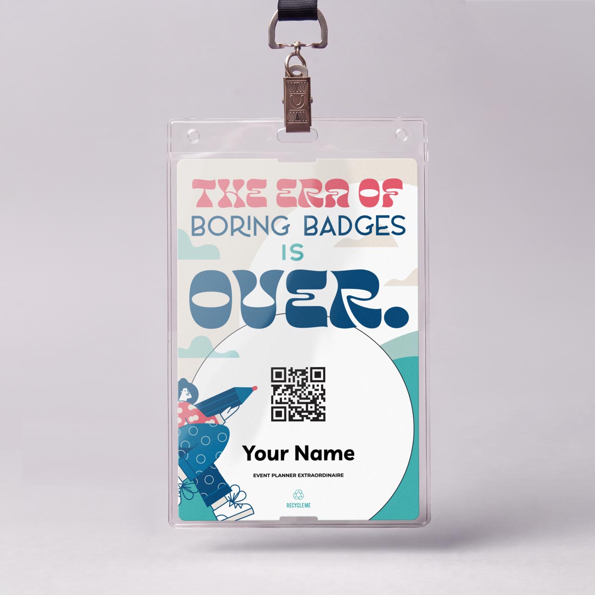 Plastic Name Badge Holders