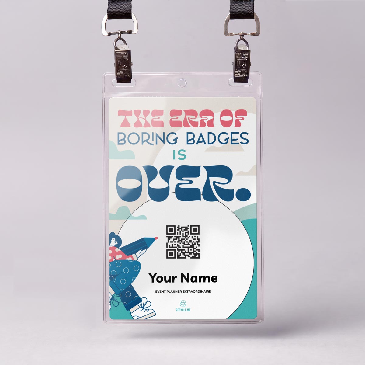 Plastic Name Badge Holders