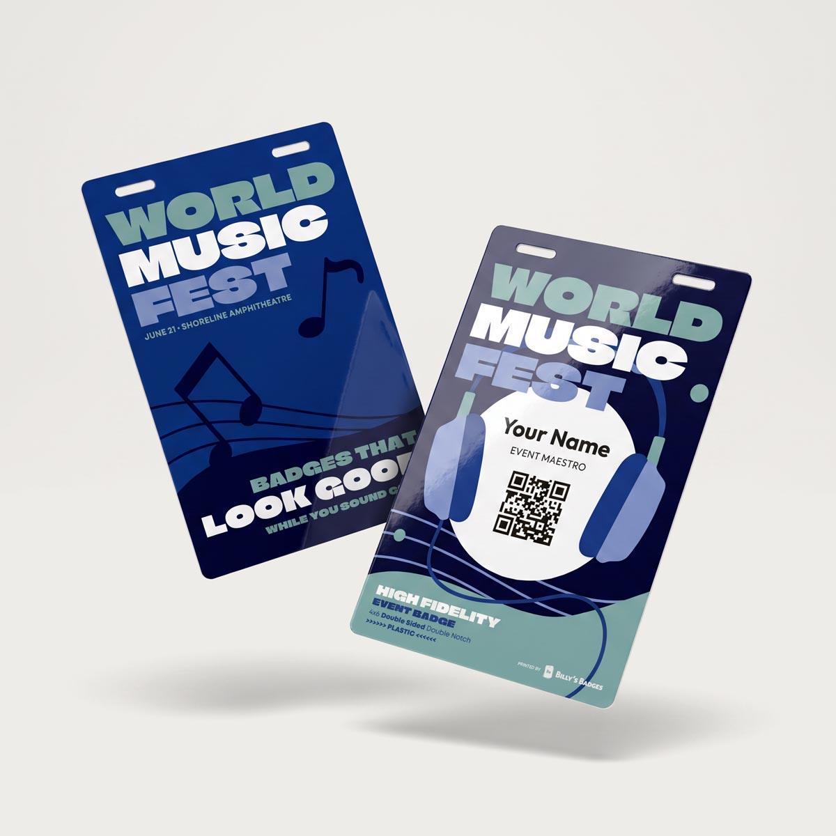 Plastic Event Badges