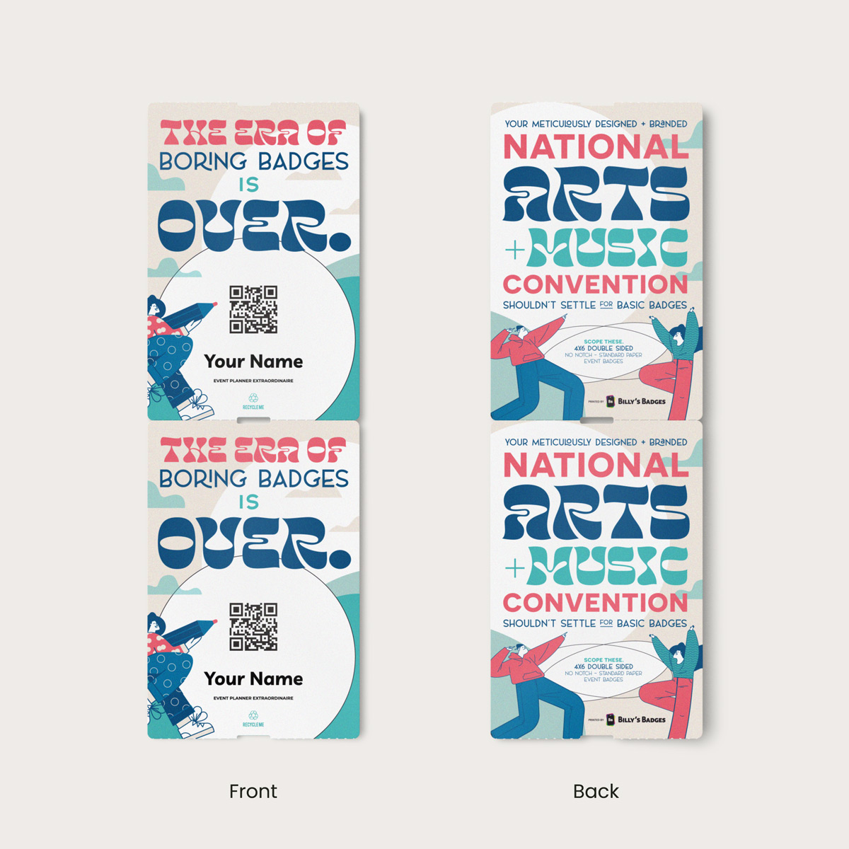 Direct Thermal Event Badges