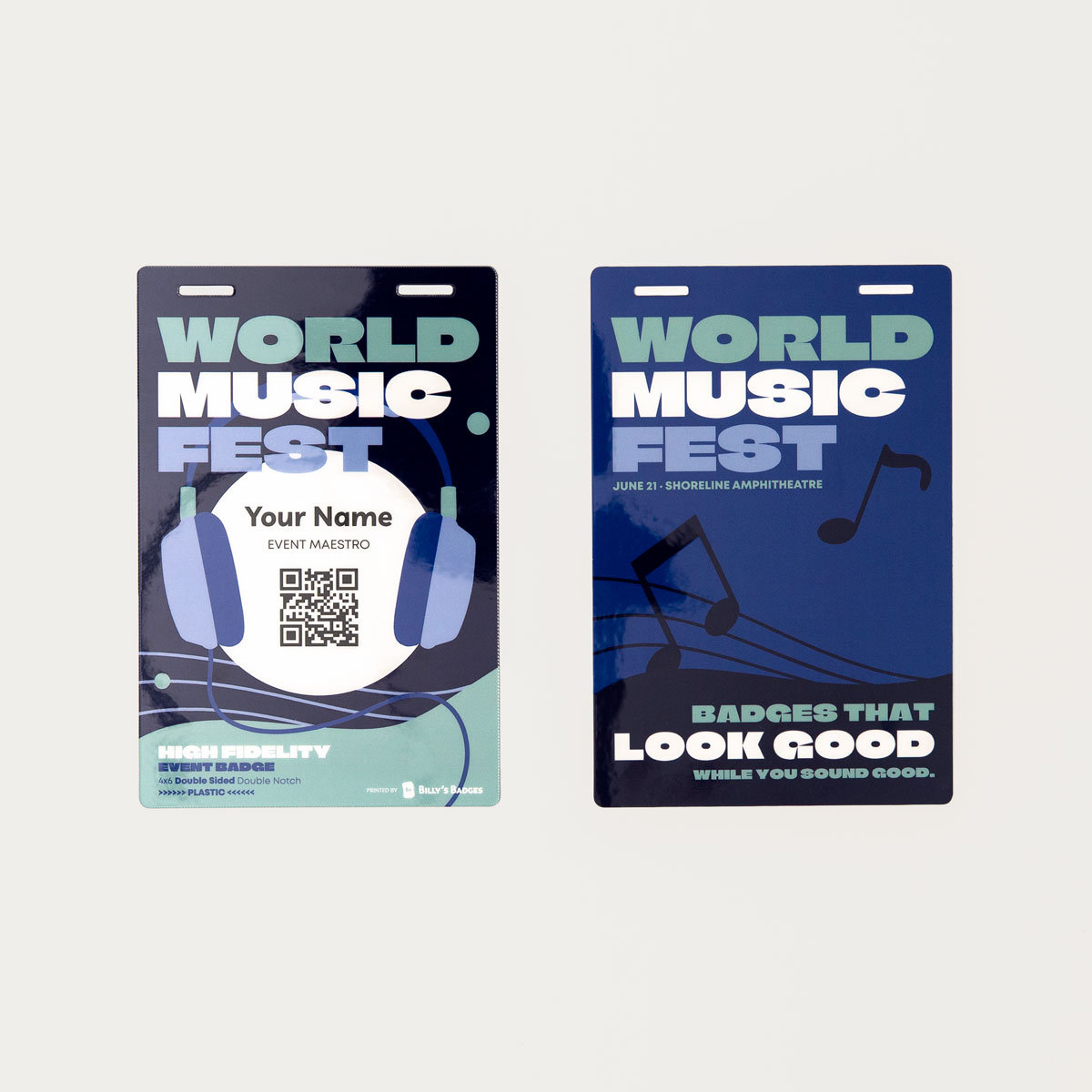 Plastic Event Badges